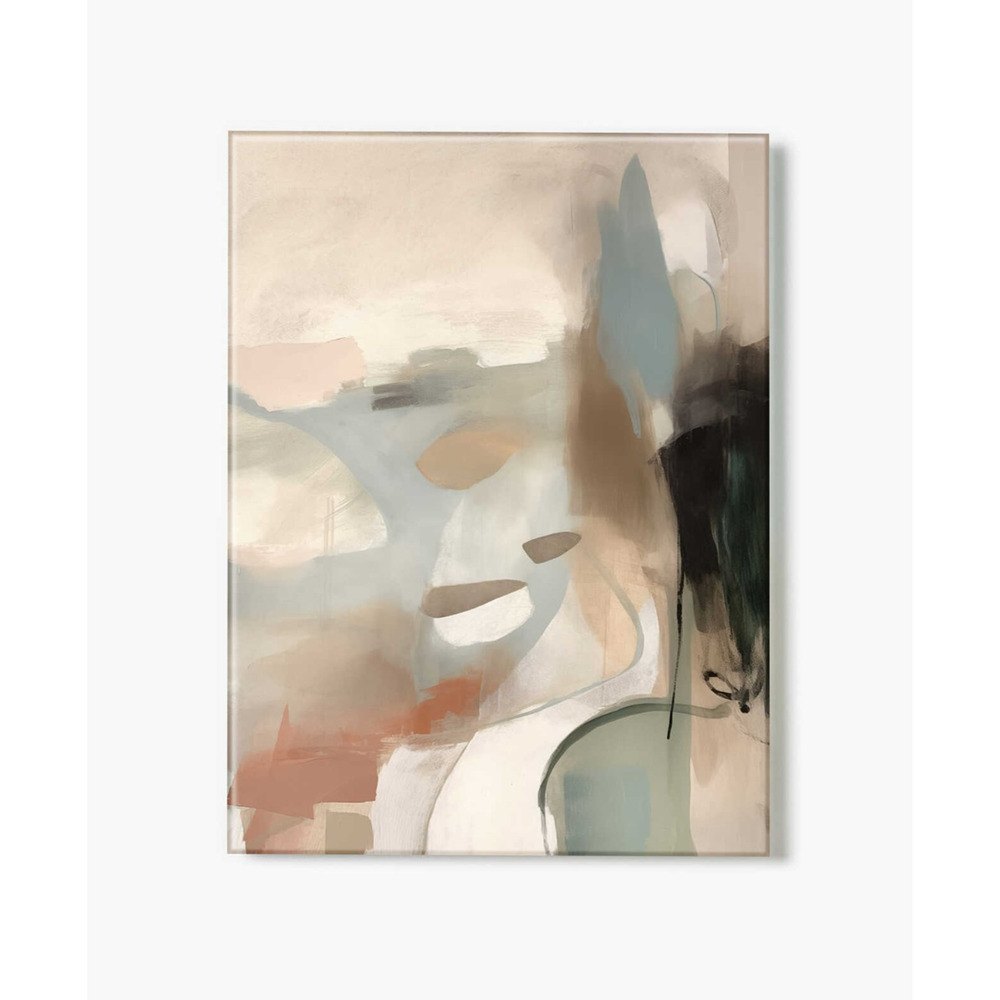 Dakota London Skipping Stones Glass Abstract Art Print 10.8"x14.4" $90 Fracture
